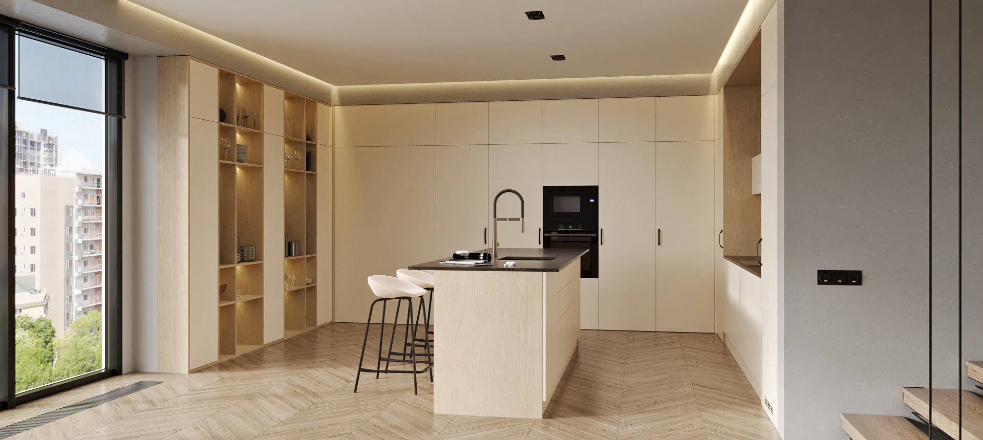 Крем / Дуб Скандинавский 