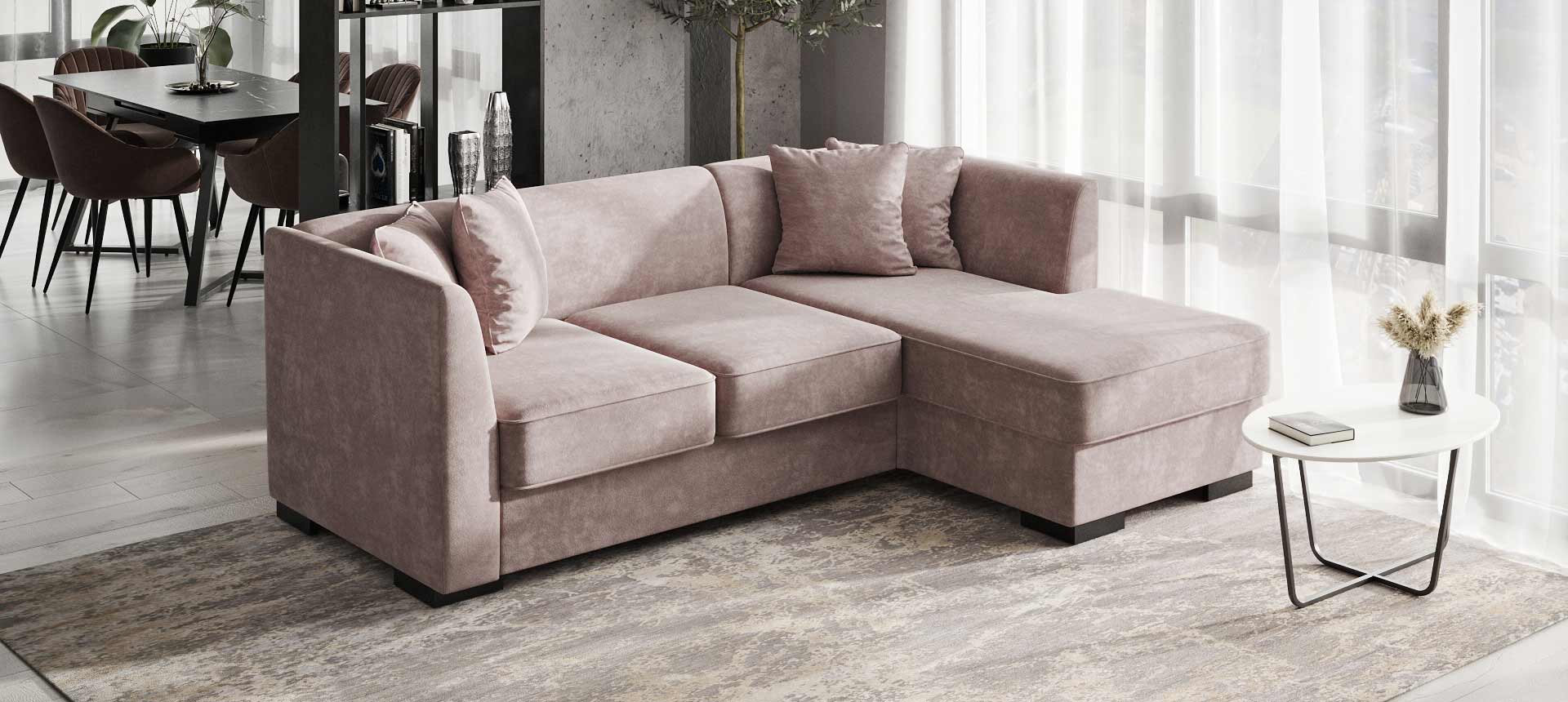 велюр Grand цвет Rose