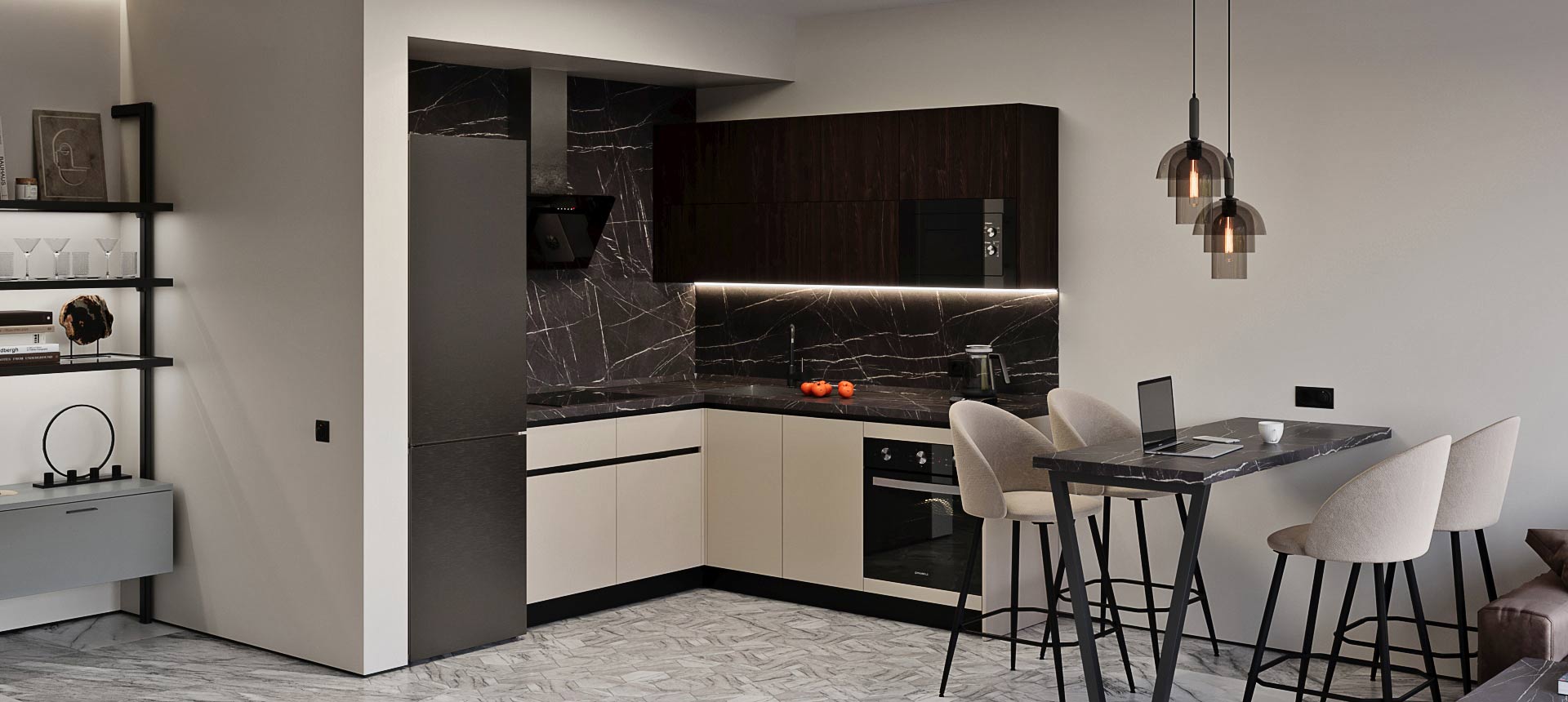 Дуб Термо / Кашемир&nbsp;серый&nbsp;