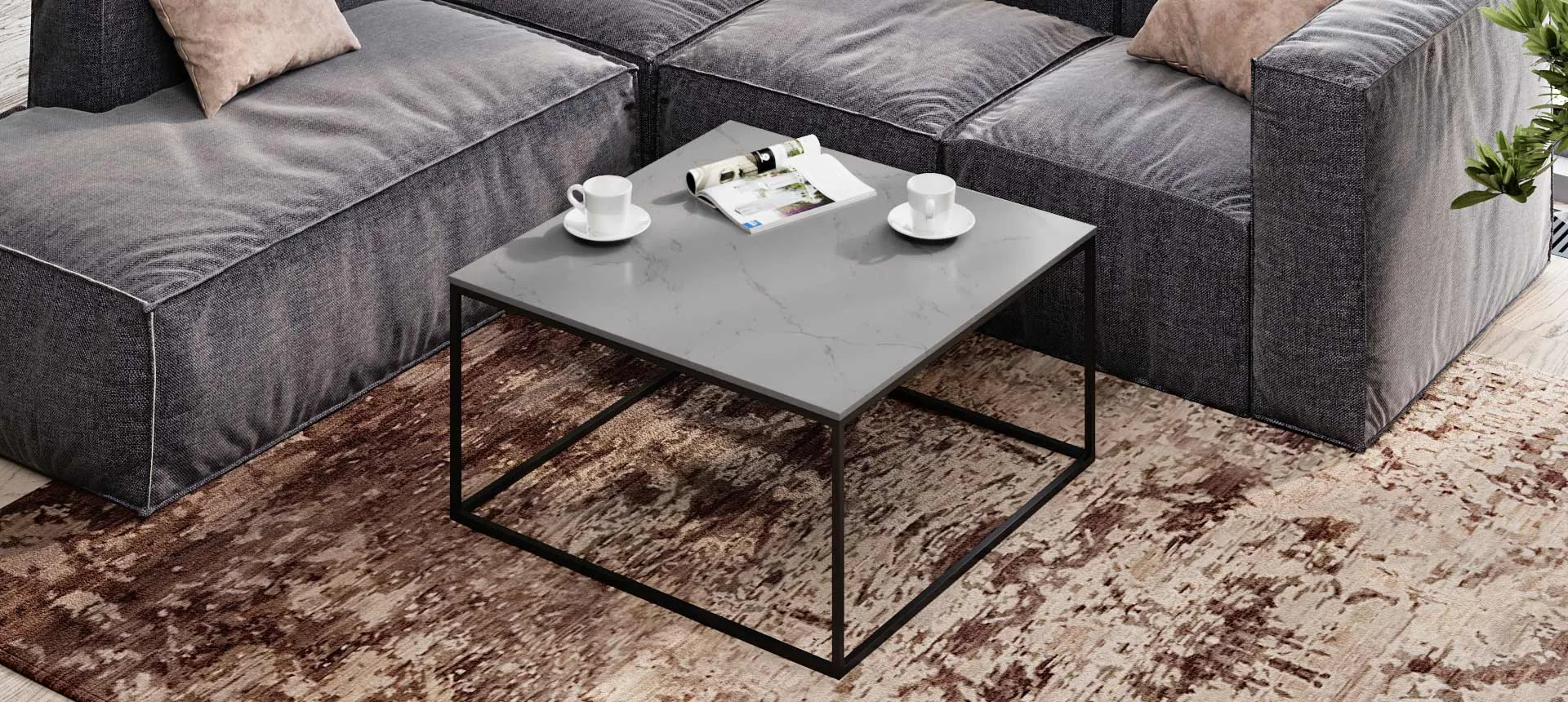 искусственный камень цвет Мрамор серый