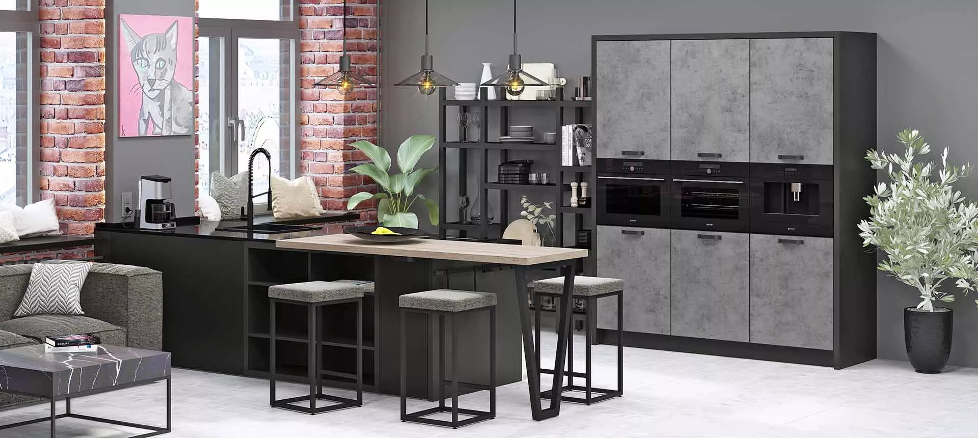 Бетон Чикаго светло-серый