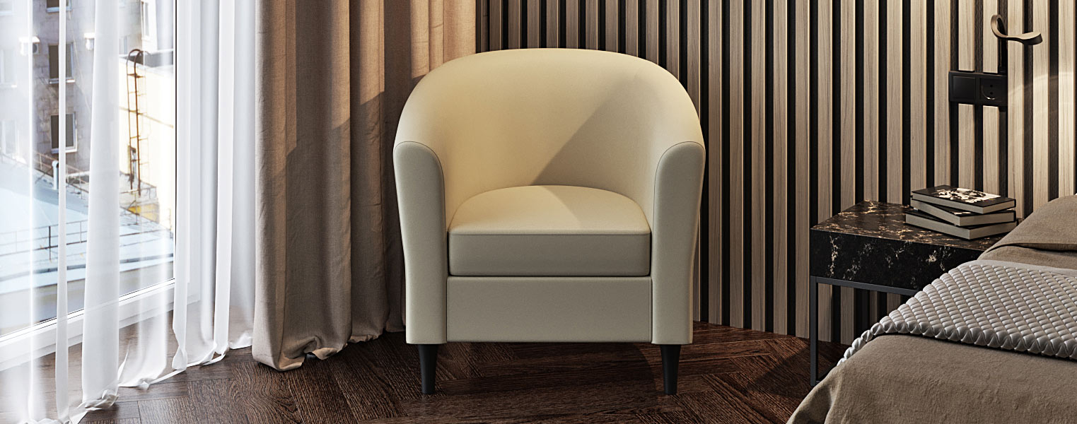 Кресло Маргарита в коже - фото No 1