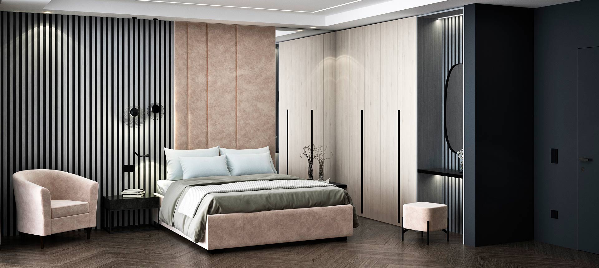 Сосна Аланд / шенилл NIAGARA цвет Light grey 