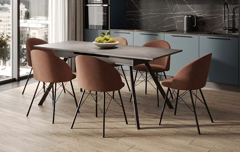 Кухонный стол-трансформер Баут с опорами Портофино