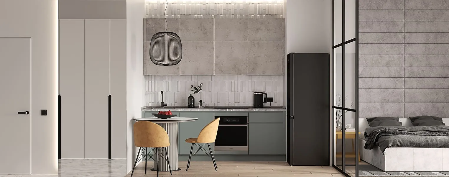 Кухня Фабио Комфорт сет 18 (2.5 м, прямая) - фото № 1