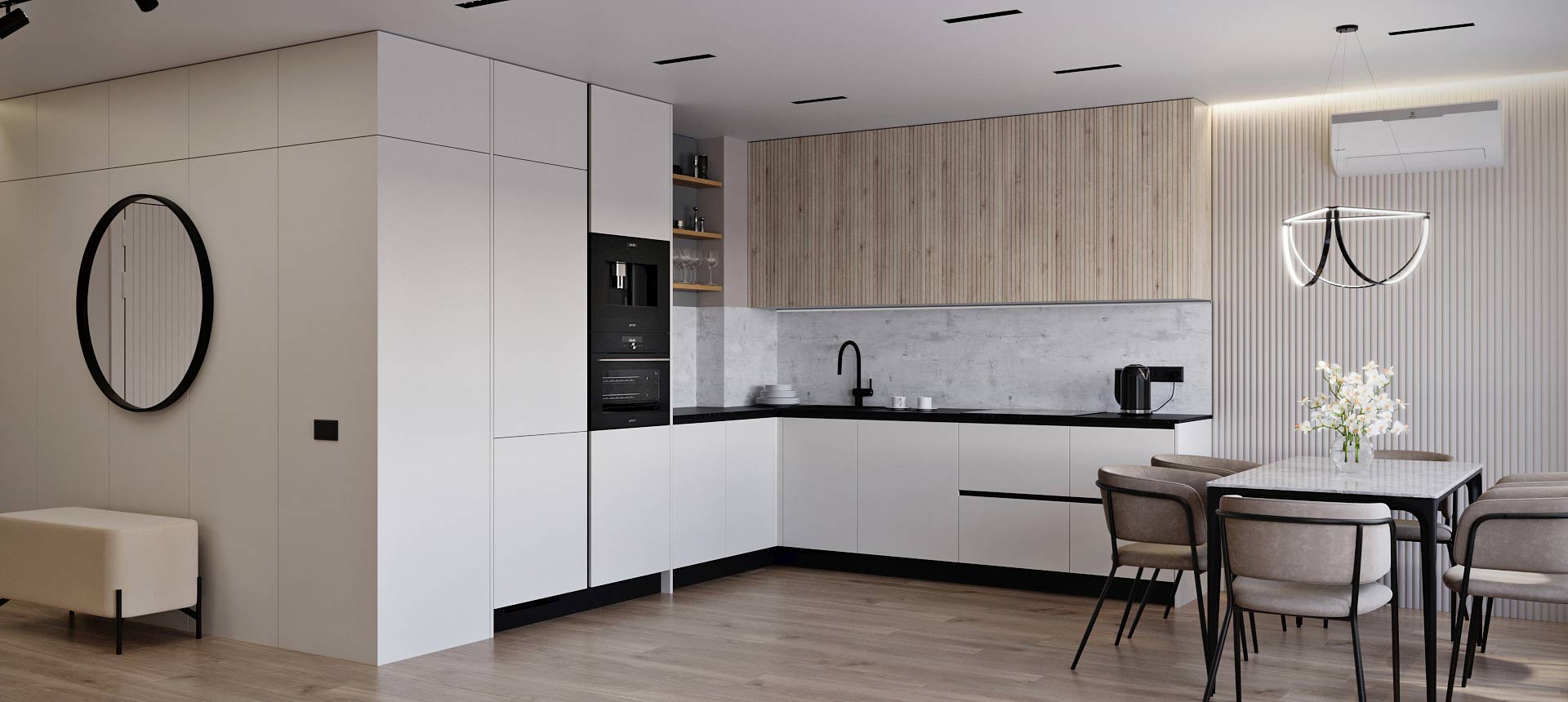 Светло-серый / Сосна Аланд 