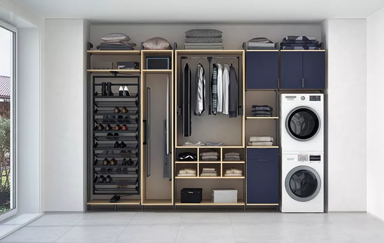 Прачечная в гардеробной 4