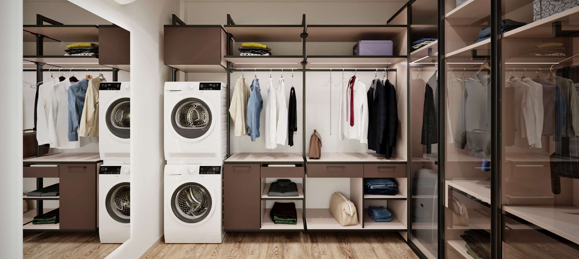 Трюфель коричневый / Кашемир серый 