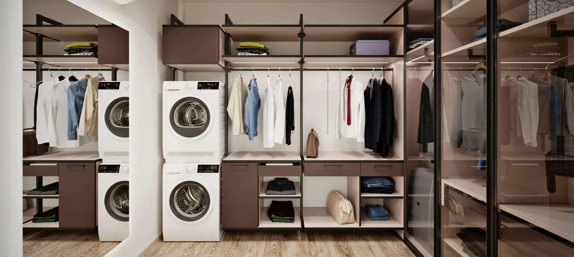 Трюфель коричневый / Кашемир&nbsp;серый&nbsp;