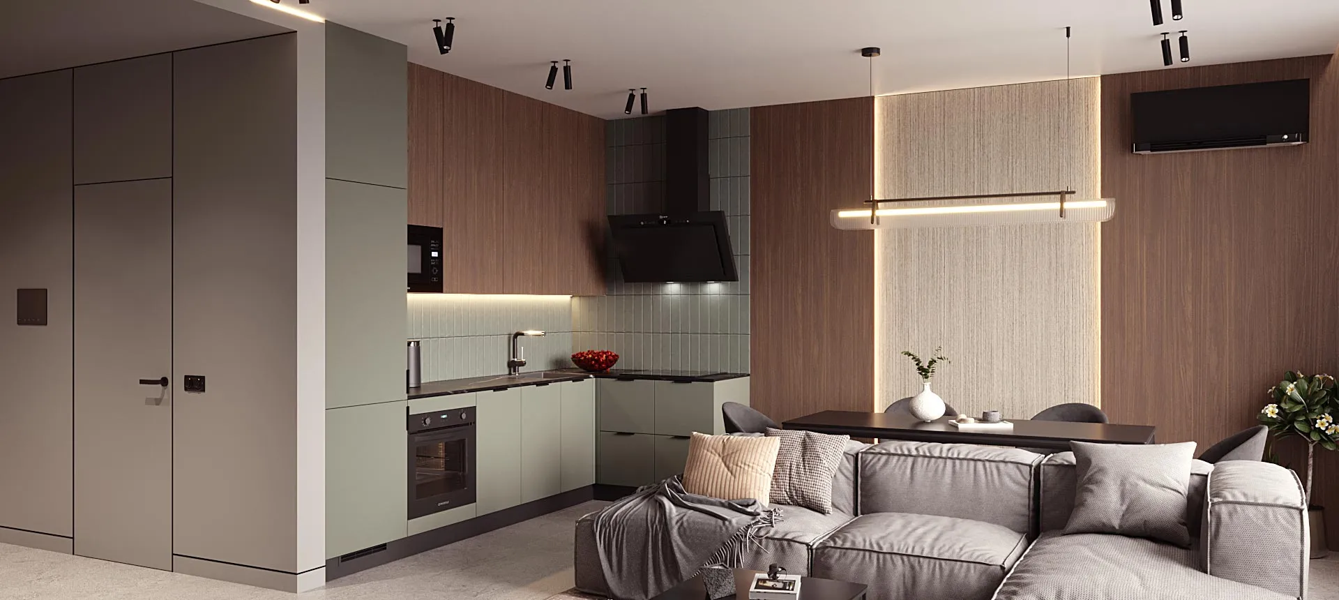 Лунный топаз матовый / Орех&nbsp;Линкольн&nbsp;