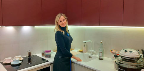 Как мы спроектировали кухню в цвет стен и получили заказ на мебель для гардеробной и ванной