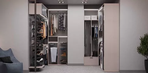 Идеи дизайна гардеробной в стиле лофт: 40+ фото