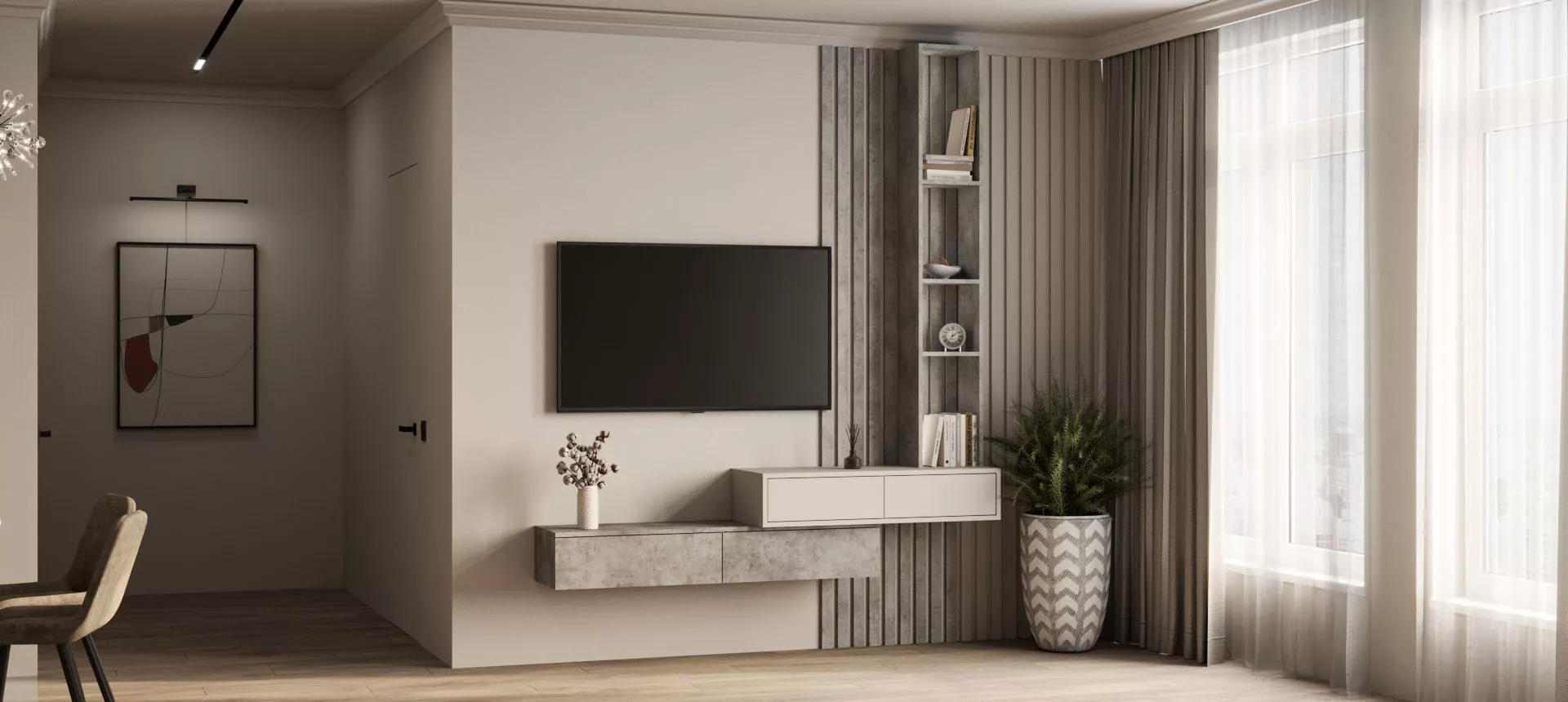 Бетон Чикаго светло-серый / эмаль&nbsp;цвет&nbsp;NCS&nbsp;S&nbsp;1005-R&nbsp;