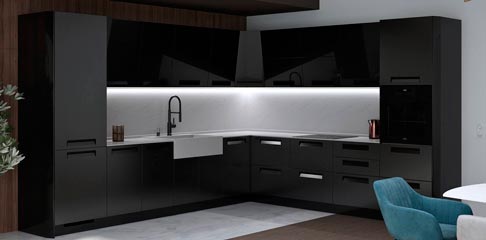 Стоит ли решиться на черную кухню? 20 фото и  советы