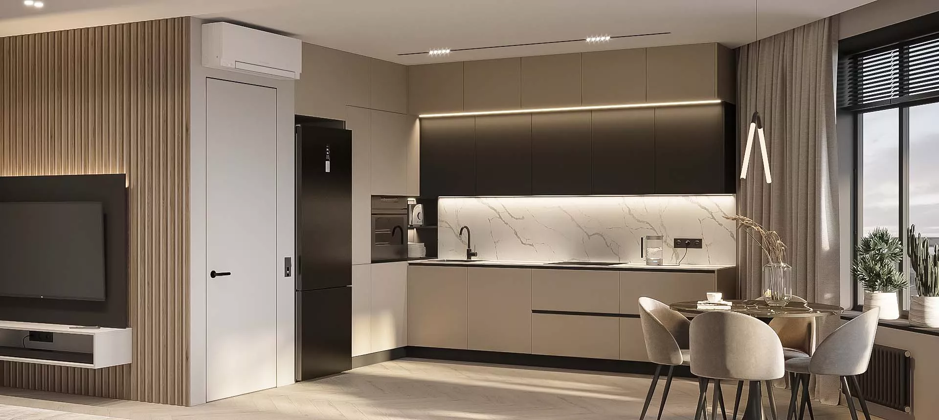 Белый Фарфоровый Оникс / Чёрная Яшма 