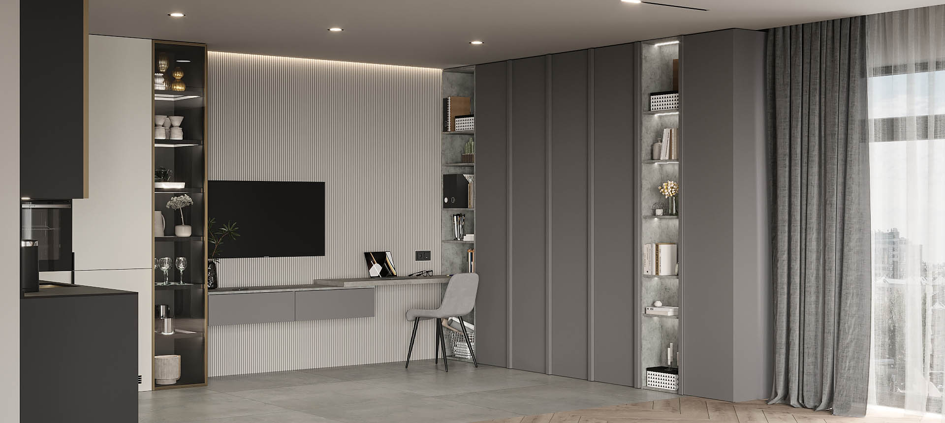 эмаль цвет NSC S 6000-N / Бетон Чикаго светло-серый 