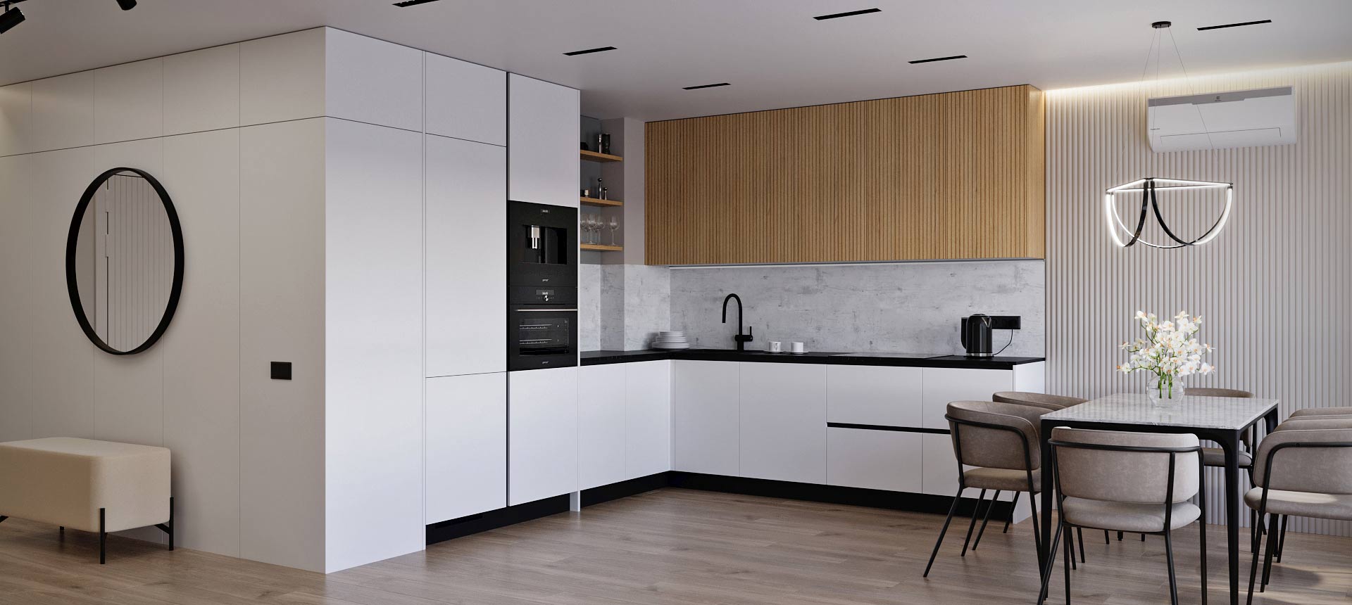 Белый / Дуб Винченца 