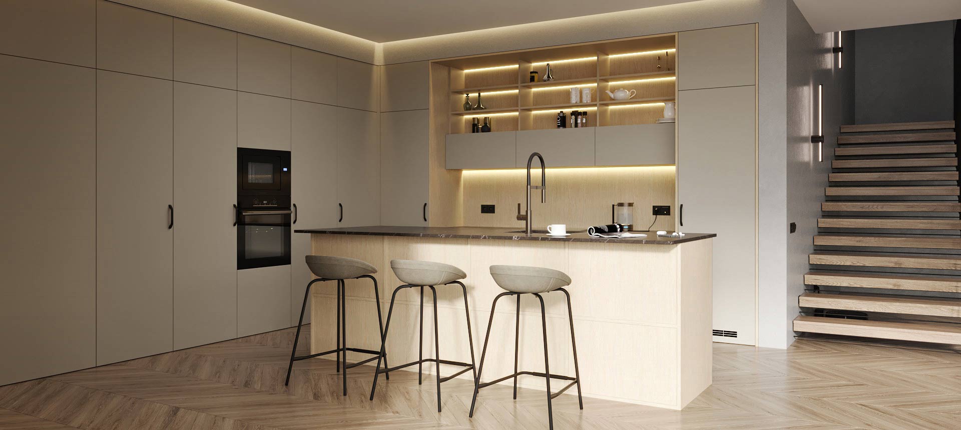 Пепельный Аметист матовый / Дуб скандинавский 