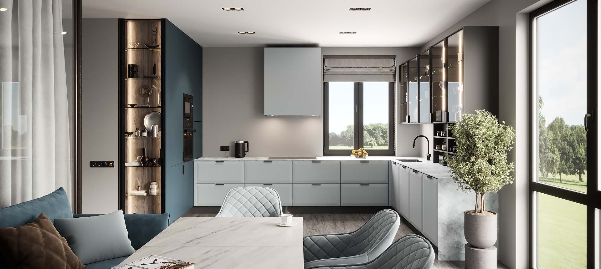 эмаль цвет NCS S 3005-R80B / Аквамарин&nbsp;матовый&nbsp;