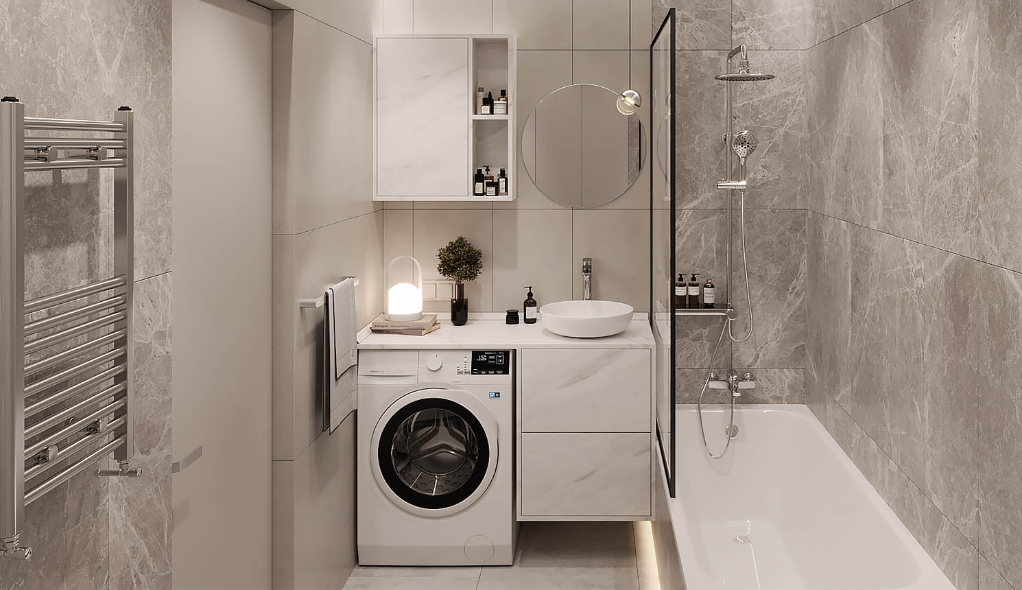 7 лайфхаков, как сделать удобную ванную в маленькой квартире