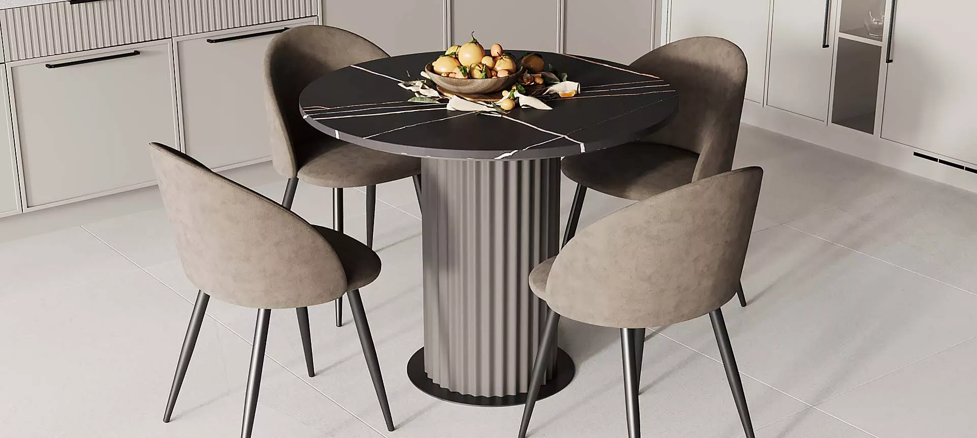 кварцевый агломерат Марсель Калакатта / эмаль&nbsp;цвет&nbsp;NCS&nbsp;S&nbsp;5005-Y80R&nbsp;