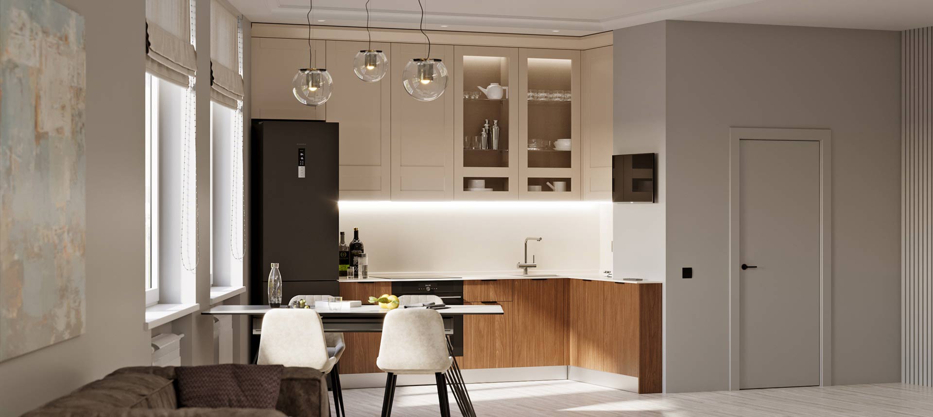 Орех Линкольн / Кашемир&nbsp;серый&nbsp;