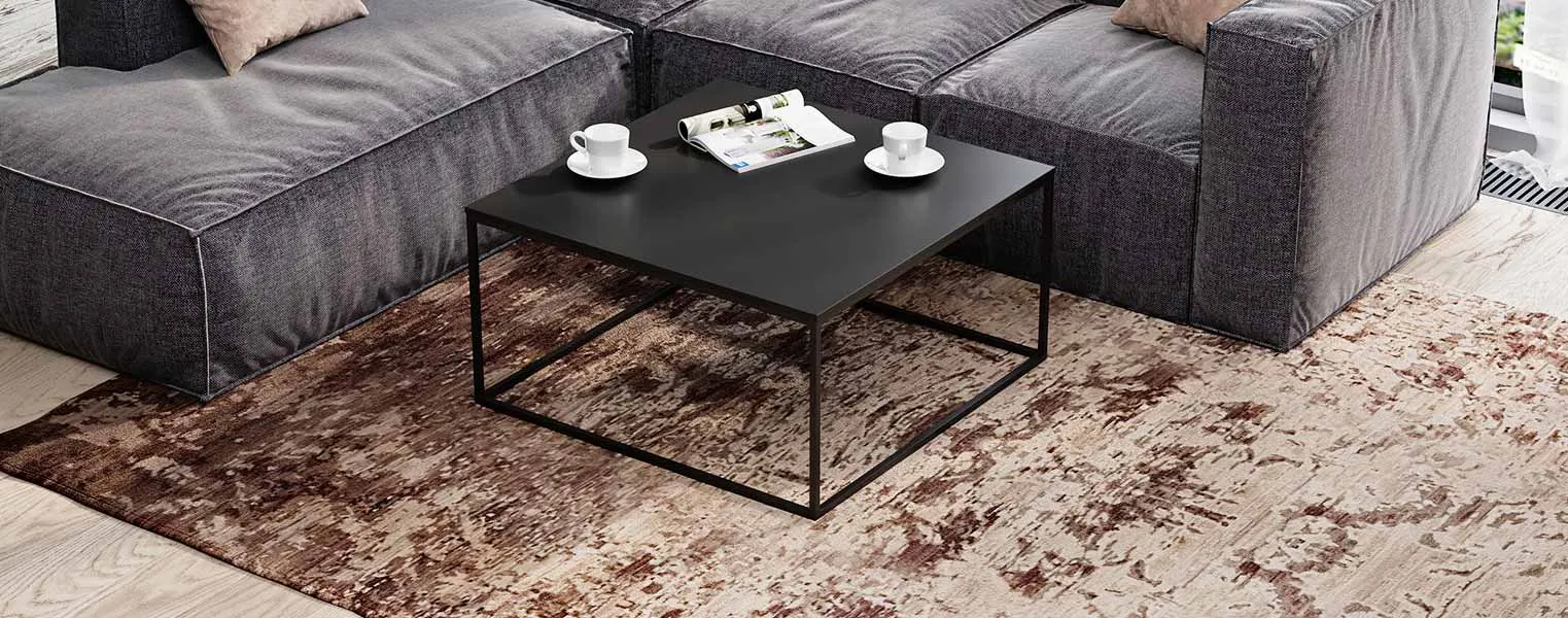 Журнальный столик на стальном каркасе - фото No 1