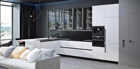 Какую столешницу подобрать к белой кухне