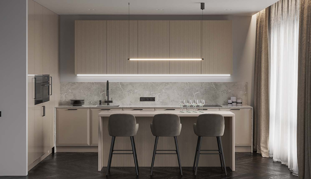 Дизайн кухни 2025-2026: новые тренды, идеи, советы дизайнеров - фото №48