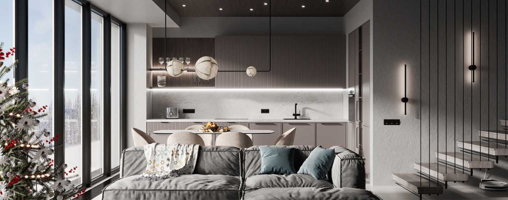 Современная кухня для молодой пары без детей - фото №8