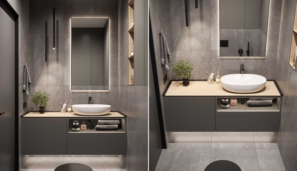 7 лайфхаков, как сделать удобную ванную в маленькой квартире - фото №3