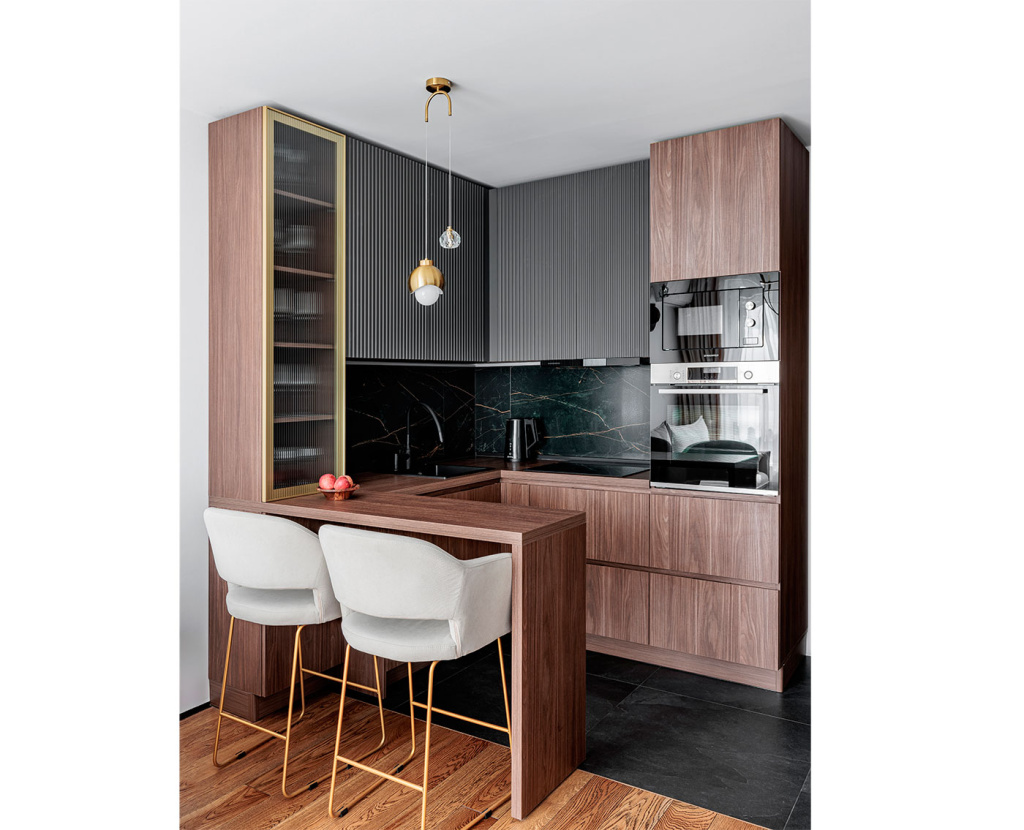 Дзен-проект однокомнатной квартиры для любительницы путешествий - фото №4