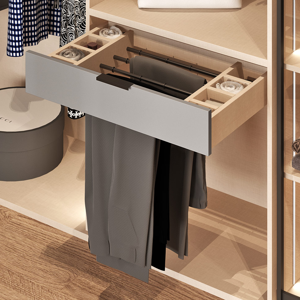 Как спроектировать вместительный шкаф в маленькой спальне - фото №30