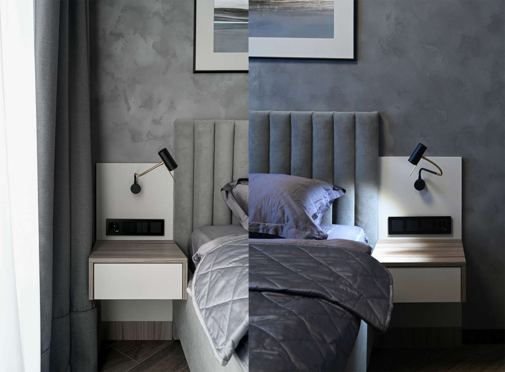 Черно-серая квартира для солидного холостяка - фото №19