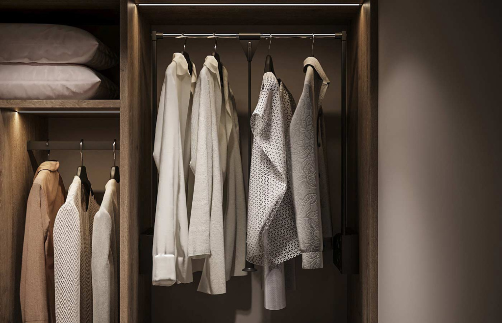 Как обустроить гардеробную на 3 кв. метрах - фото №31