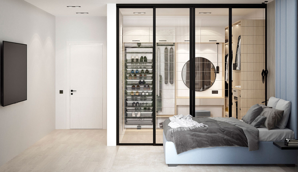 Как обустроить гардеробную на 3 кв. метрах - фото №17