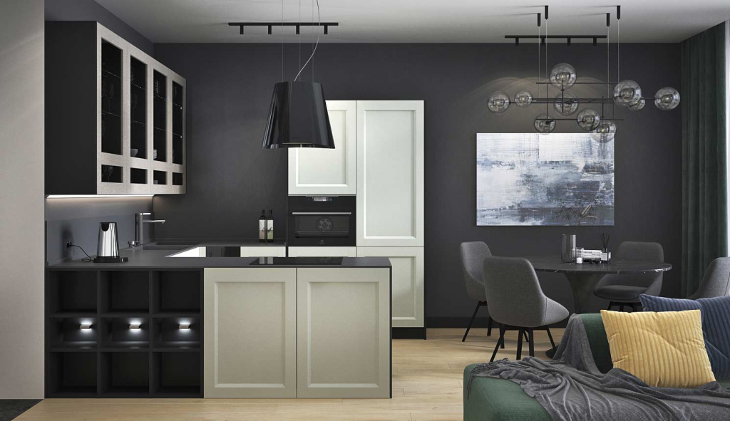 Как оформить кухню в темных тонах. Советы экспертов - фото №1