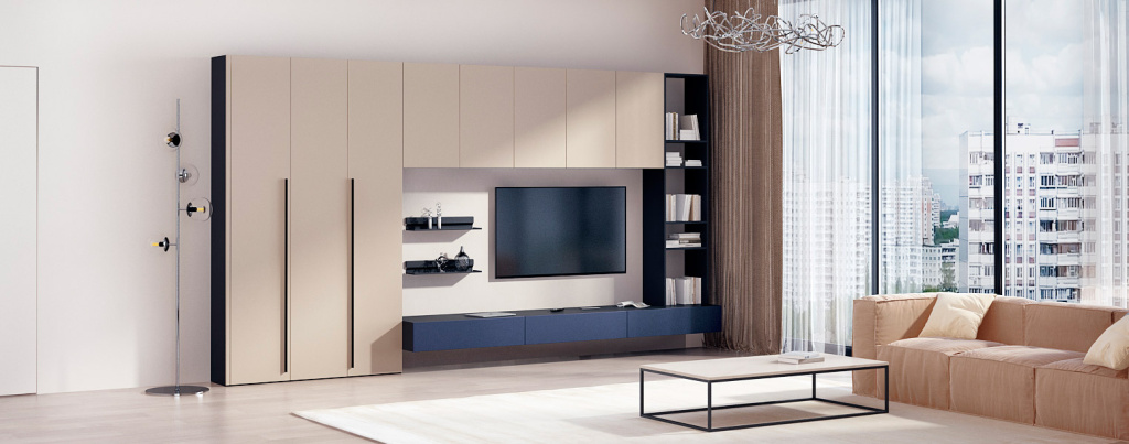 Варианты зонирования квартир свободной планировки - фото №17