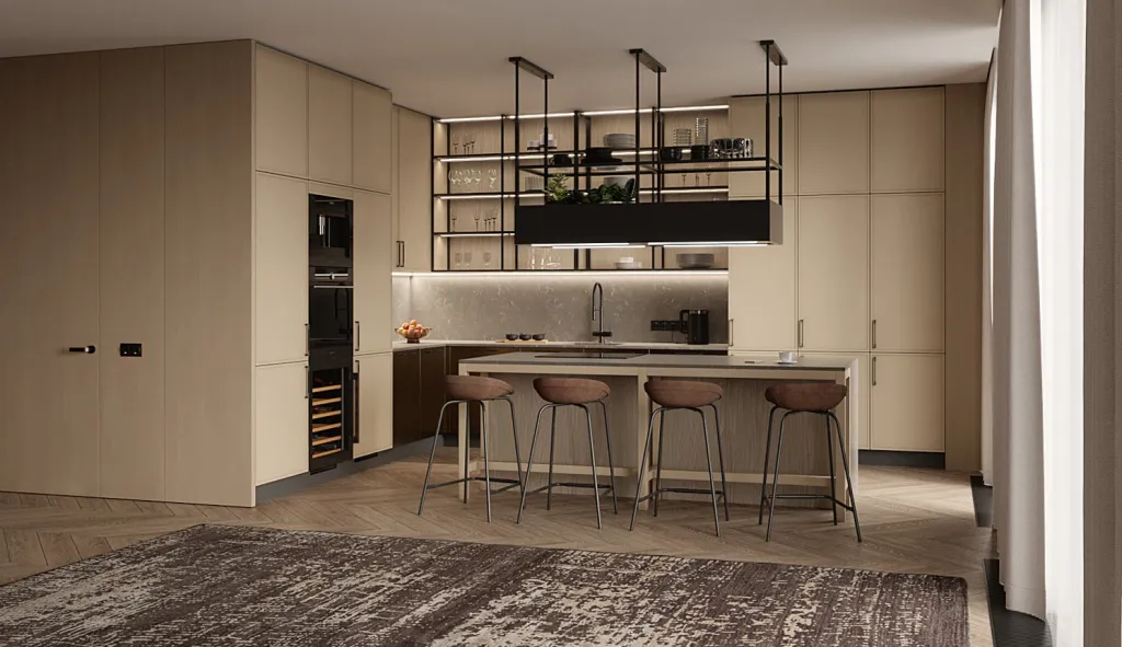 Дерево, стекло, металл: топ-20 сочетаний для современной кухни - фото №11