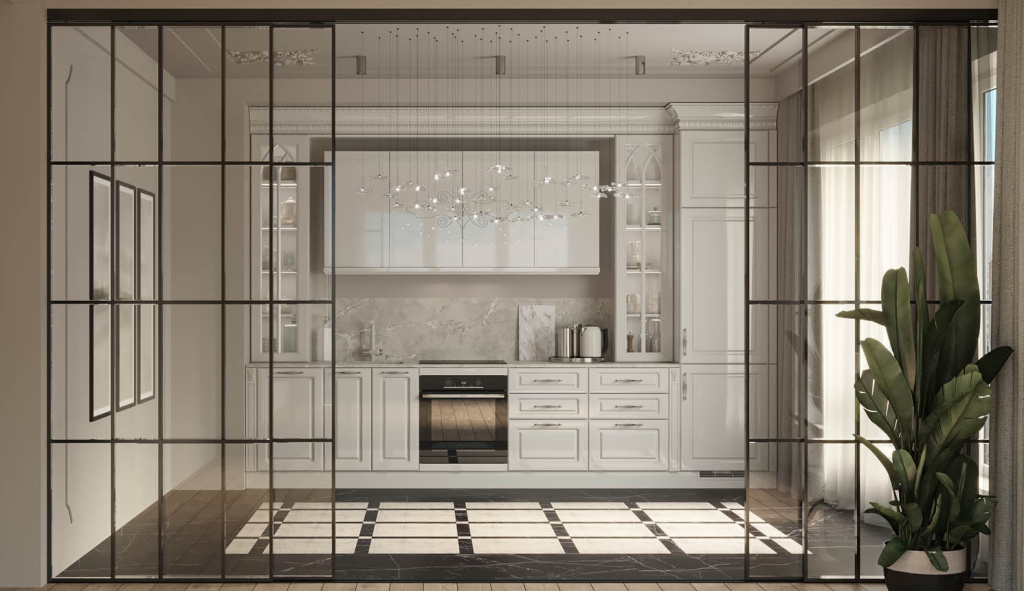 Дерево, стекло, металл: топ-20 сочетаний для современной кухни - фото №33