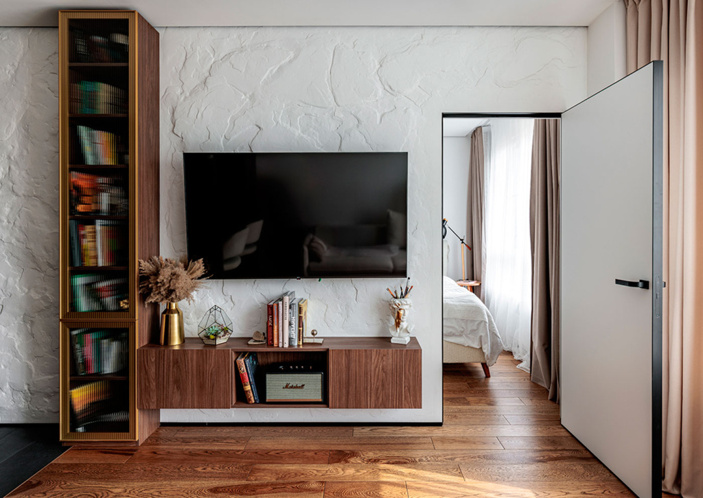 Дзен-проект однокомнатной квартиры для любительницы путешествий - фото №2