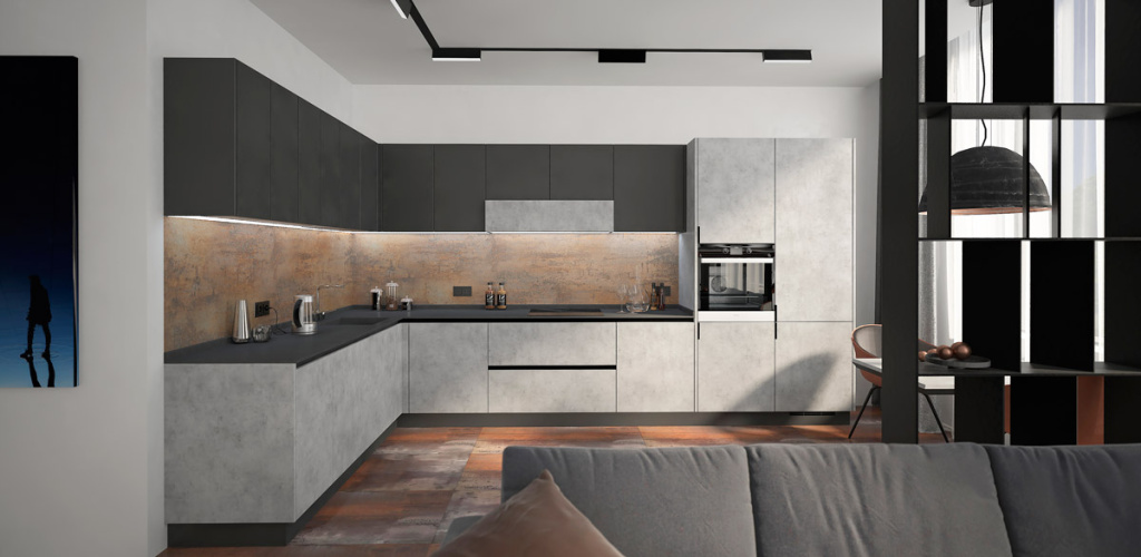 Варианты зонирования квартир свободной планировки - фото №31