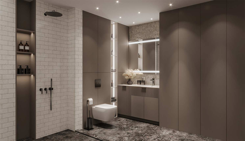 7 лайфхаков, как сделать удобную ванную в маленькой квартире - фото №39