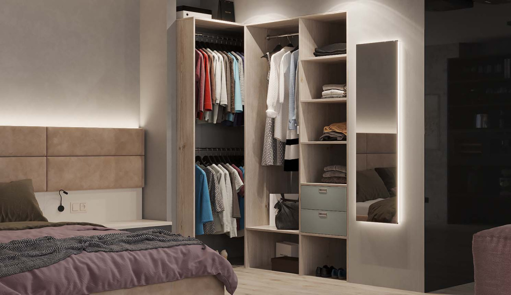 Как обустроить гардеробную на 3 кв. метрах - фото №13