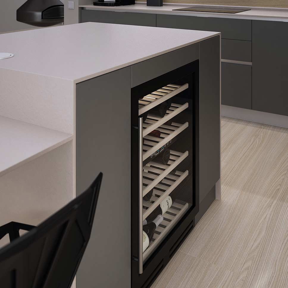 Серо-белая кухня: 50 фото примеров дизайна и интерьера - фото №46