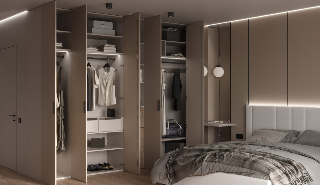 Модные тренды дизайна спальни - фото №36