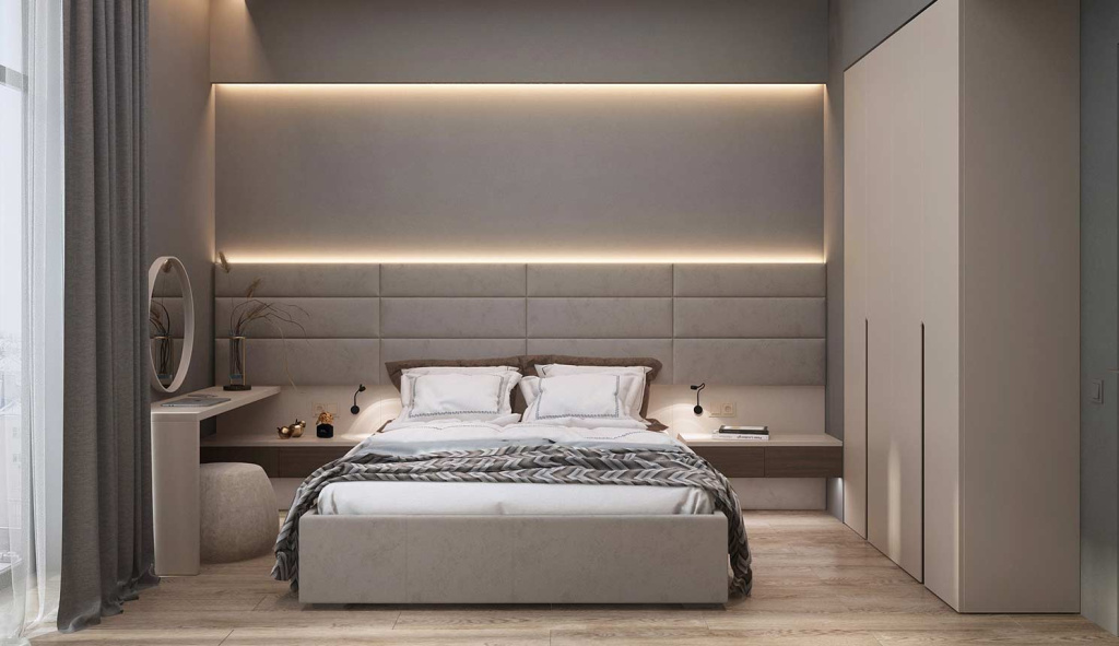 Технологии, минимализм и уют: тренды в дизайне современной спальни - фото №3