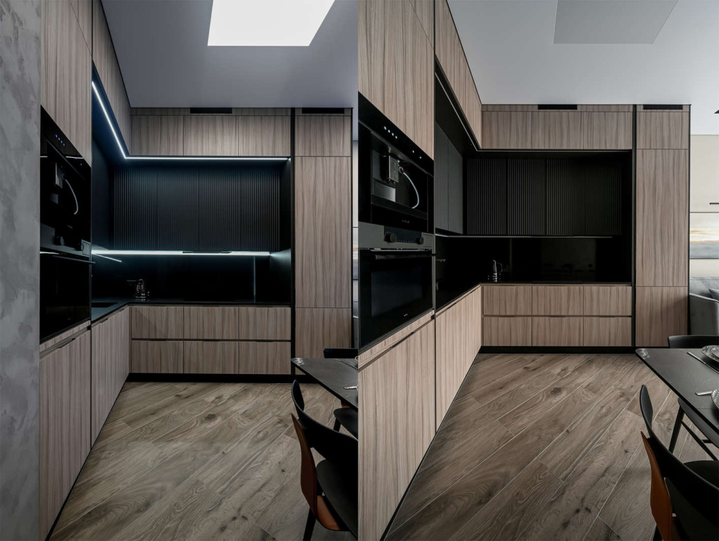 Черно-серая квартира для солидного холостяка - фото №4