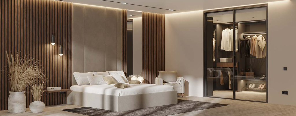 Технологии, минимализм и уют: тренды в дизайне современной спальни - фото №6