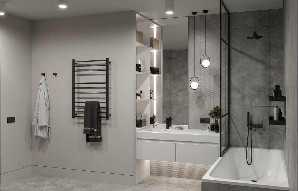 7 лайфхаков, как сделать удобную ванную в маленькой квартире - фото №10